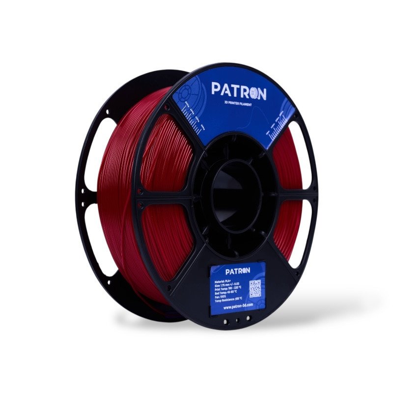 Fire Engine Red PATRON PLA  (PLA+) 1.75MM 3D PRINTER PREMIUM FILAMENT 1KG