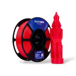 Solid Red PATRON PLA  (PLA+) 1.75MM 3D PRINTER PREMIUM FILAMENT 1KG