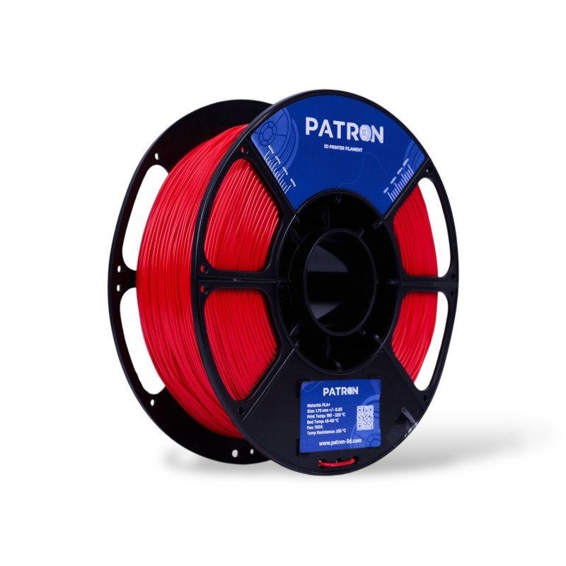Solid Red PATRON PLA  (PLA+) 1.75MM 3D PRINTER PREMIUM FILAMENT 1KG