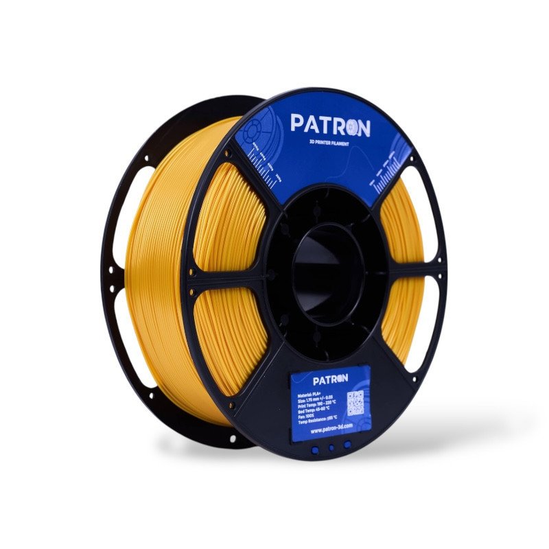 Gold  PATRON PLA  (PLA+) 1.75MM 3D PRINTER PREMIUM FILAMENT 1KG